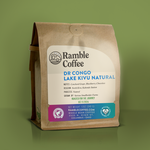 DR Congo | Lake Kivu Natural Whole Bean Coffee
